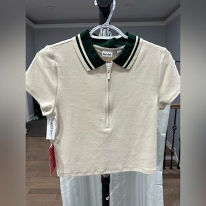 Aritzia Polo crop top